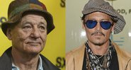 Bill Murray (Foto: Jack Plunkett/ Invision / AP) e Johnny Depp (Foto: mpi04/MediaPunch/IPx)