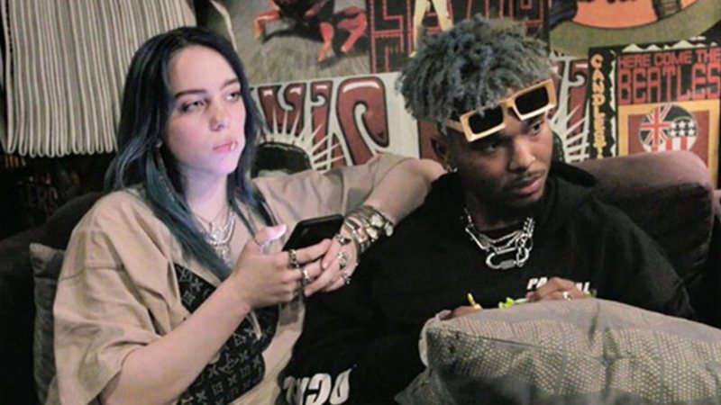 Brandon Adams e Billie Eilish (Foto: Divulgação/Reprodução)