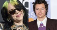 Billie Eilish e Harry Styles (Fotos: Jordan Strauss/Invision/AP e Reprodução/ AP Images)