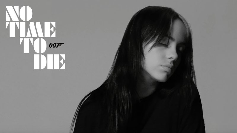 Billie Eilish no pôster do single "No Time To Die" (Foto:Divulgação)