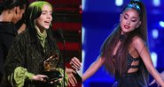 Billie Eilish (Foto: Matt Sayles / AP) e Ariana Grande (Foto: Chris Pizzello / Invision / AP)