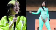 Billie Eilish (Foto: Frazer Harrison/Getty Images for Spotify) e Rosalía (Foto: Amy HarrisInvision/ AP)