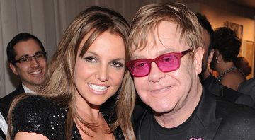 Britney Spears e Elton John em 2013 (Foto: Getty Images)