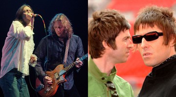 Montagem com Black Crowes (Foto: Chad Rachman/AP Photo) e Oasis (Press Association via AP Images)