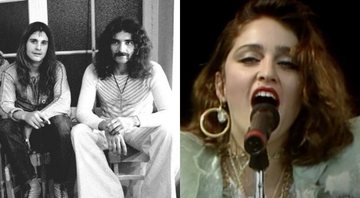 Black Sabbath (Foto: Reprodução / Instagram) e Madonna (Foto: Reprodução/Youtube)