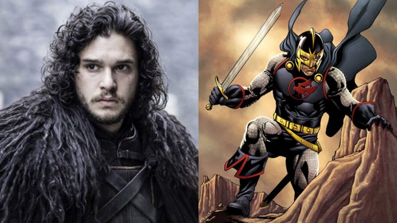 Kit Harington será o Cavaleiro Negro no MCU (Foto: Montagem)