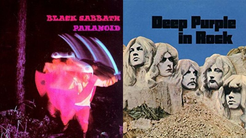 Discos do Black Sabbath e do Deep Purple (Foto 1: Divulgação/ Foto 2: Divulgação)