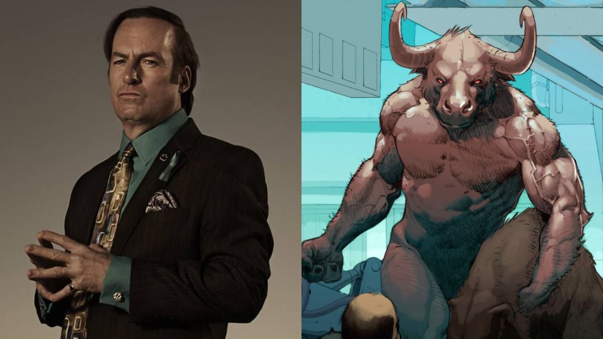 Saul Goodman/ Minotauro (foto: reprodução AMC/ Marvel Comics)