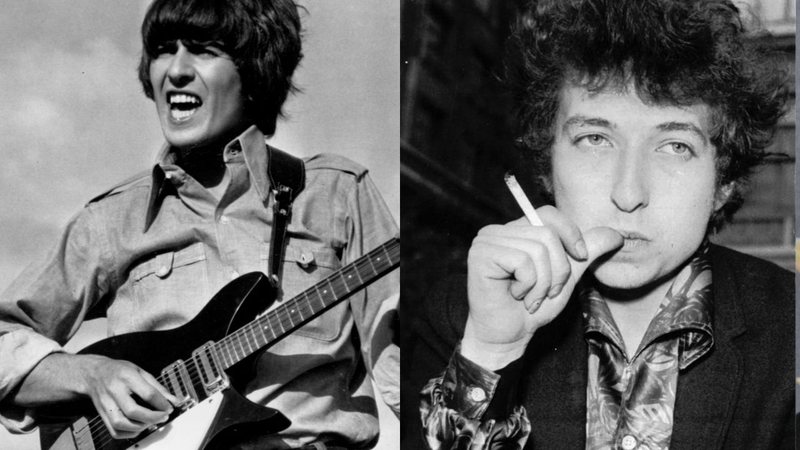 George Harrison (Foto: AP Images) e Bob Dylan (Foto: AP Images)