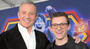 Bob Iger e Tom Holland (Foto: Reprodução/Twitter)