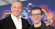 Bob Iger e Tom Holland (Foto: Reprodução/Twitter)