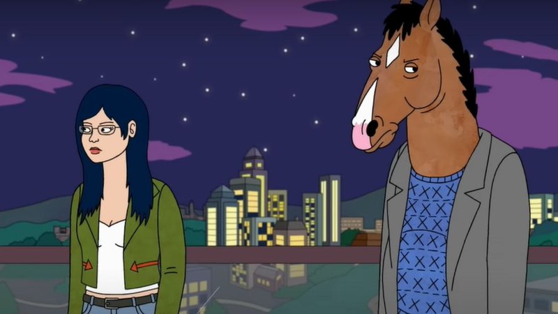 Diane Nguyen e Bojack Horseman (Foto: REprodução/YouTube/Netflix)