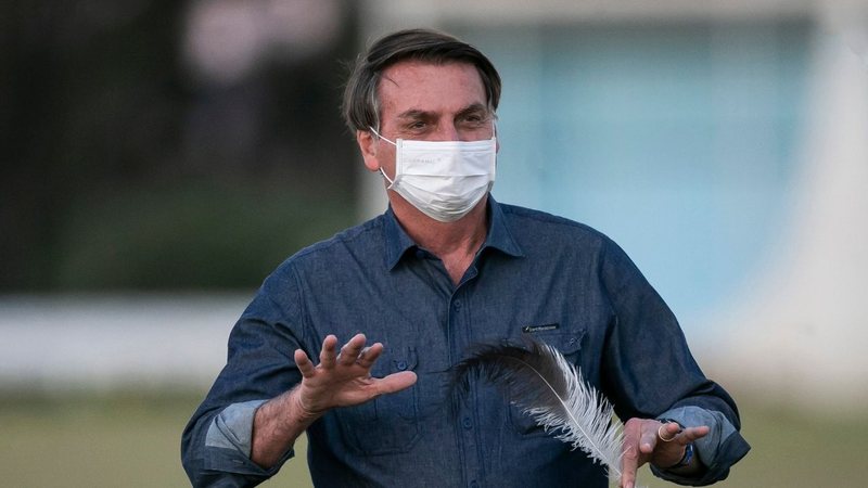 Bolsonaro em Brasília (Foto: Bruna Prado/Getty Images)