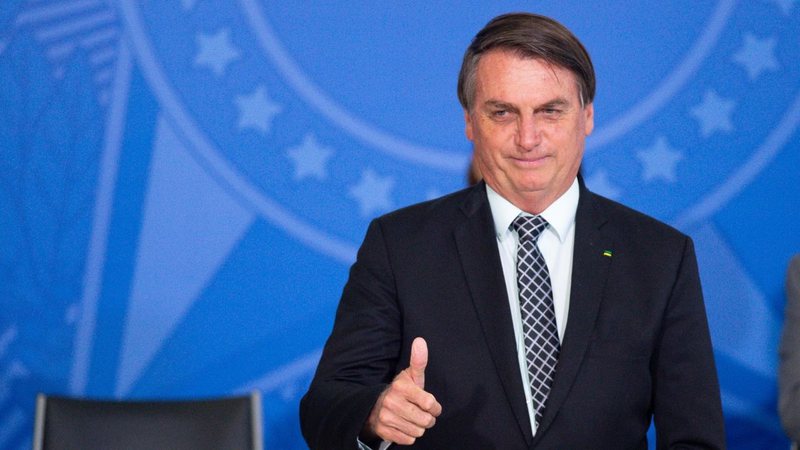 Jair Bolsonaro no Palácio do Planalto (Foto:  Andressa Anholete/Getty Images)