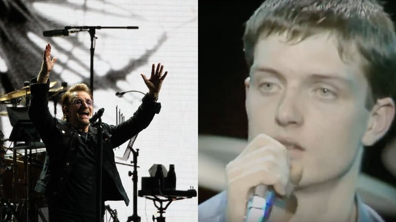 Bono / Ian Curtis (fotos: Getty Images - Takashi Aoyama/ reprod. Youtube)