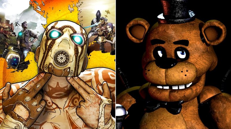 Borderlands e Five Nights at Freddy's (Fotos: Divulgação)