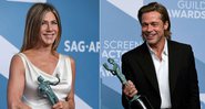 Jennifer Aniston e Brad Pitt (Foto: Jordan Strauss/Invision/AP)