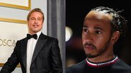 Brad Pitt e Lewis Hamilton (Fotos: Getty Images)