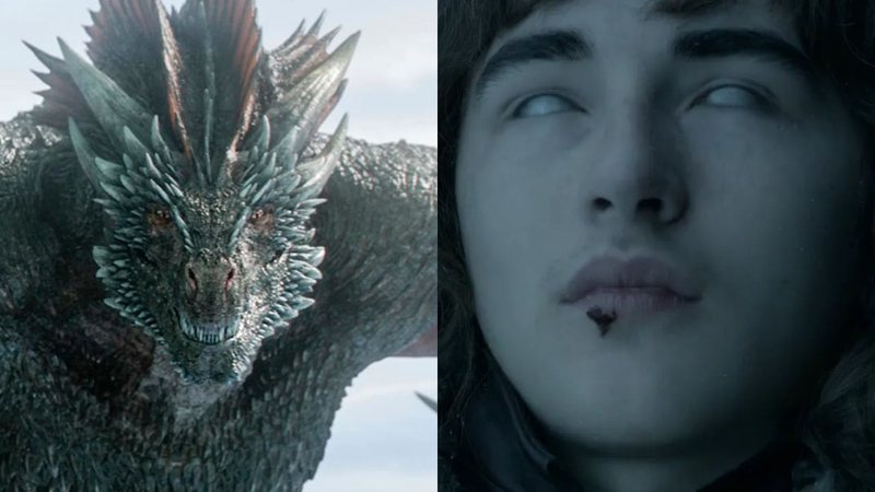 Drogon e Bran (Isaac Hempstead-Wright) Foto: Reprod. HBO)