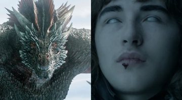 Drogon e Bran (Isaac Hempstead-Wright) Foto: Reprod. HBO)