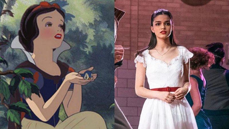 Branca de Neve (Foto: Disney / Divulgação) e Rachel Zegler (Reprodução /Twitter)