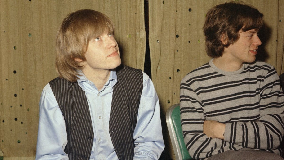 Brian Jones e Mick Jagger (Foto: AP)