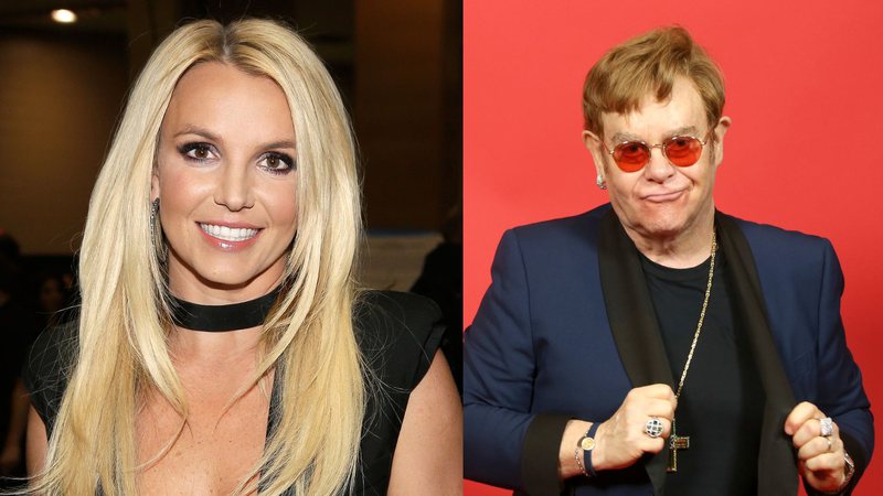 Britney Spears e Elton John. (Foto: GettyImage)