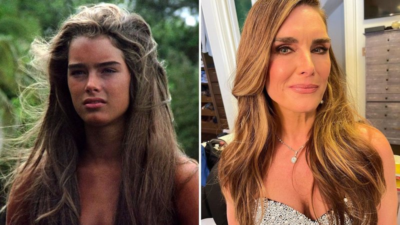 Brooke Shields em A Lagoa Azul | Brooke Shields no Instagram (Fotos: Reprodução)