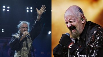 Bruce Dickinson/ Rob Halford. (Foto: Agencia EL UNIVERSAL/Germán Espinosa/ EELG/ Carsten Snejbjerg/ AP)