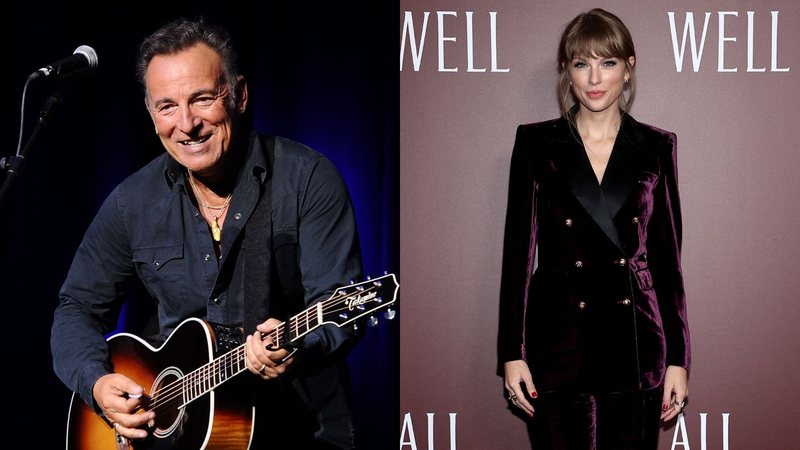 Bruce Springsteen (Foto: Ilya S. Savenok/Getty Images for Academy of Motion Picture Arts and Science) e Taylor Swift (Foto: Dimitrios Kambouris/Getty Images)