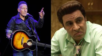 Bruce Springsteen (Foto: Mike Coppola/Getty Images) e Steven Van Zandt como Silvio Dante em Família Soprano (Foto: Reprodução)