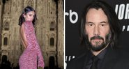 Bruna Marquezine e Keanu Reeves (Foto 1: Reprodução / Instagram e Foto 2: Evan Agostini Invision / AP)