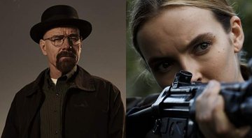 Bryan Cranston em Breaking Bad (Foto: Reprodução AMC) e Jodie Comer em Killing Eve (Foto: Reprodução)