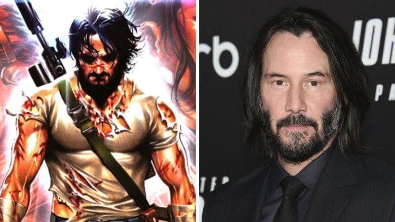 BRZRKR (Foto: Boom! Studios / Divulgação) e Keanu Reeves (Foto: Evan Agostini Invision / AP)