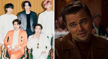 BTS (Foto: Divulgação/Instagram) | Leonardo DiCaprio em Era Uma Vez em... Hollywood (foto: reprodução/ )