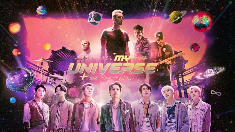 BTS e Coldplay em "My Universe" (Foto: divulgação)