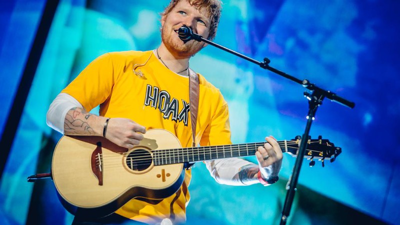 Ed Sheeran no show em São Paulo (Foto: Stephan Solon/Move Concerts)