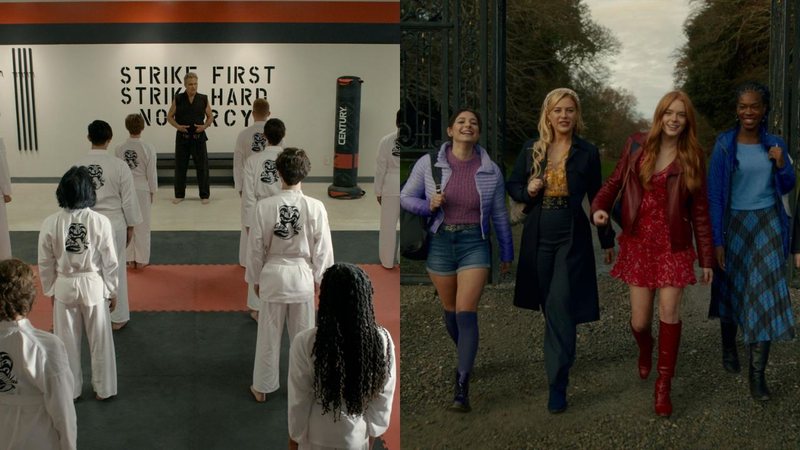 Cobra Kai e Fate: A Saga Winx (Foto: Netflix / Divulgação)