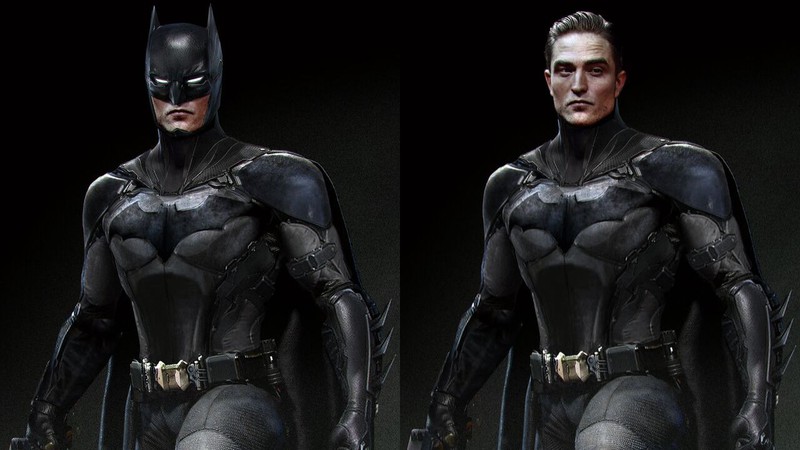 Robert Pattinson em fan art de Batman (Arte: reprodução Jarold Sng / ArtStation)