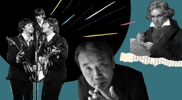 Beatles, Haruki Murakami e Beethoven (Arte: Julia Harumi Morita)