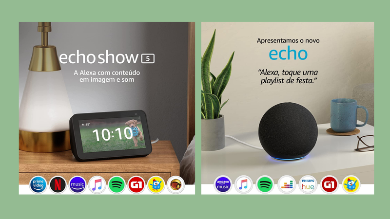 Echo Dot, Kindle, Fire TV Stick, Echo Show e outros dispositivos que vão te conquistar - Reprodução/Amazon