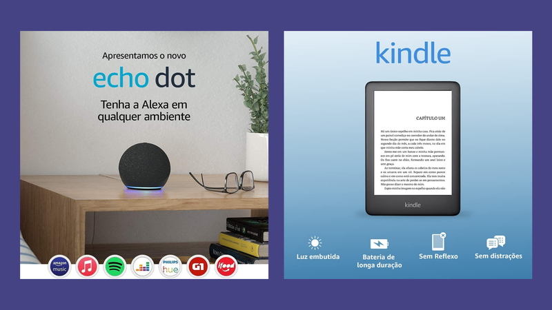 Echo Dot, Smart Lâmpada, Kindle e outros eletrônicos que vão te conquistar - Reprodução/Amazon