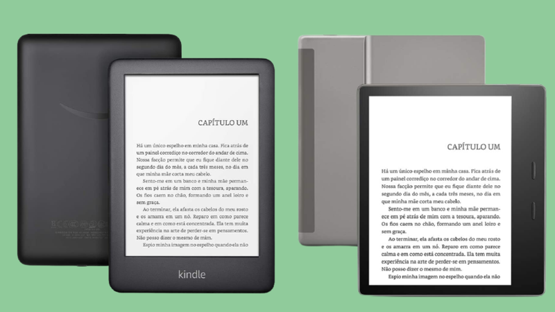 Selecionamos os 4 modelos do Kindle para você escolher o seu favorito - Reprodução/Amazon