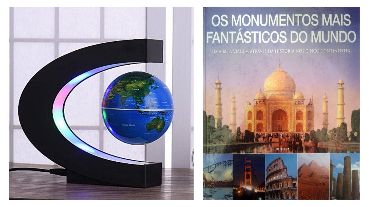 Selecionamos 7 itens decorativos que vão conquistar todos os apaixonados por viagens - Reprodução/Amazon