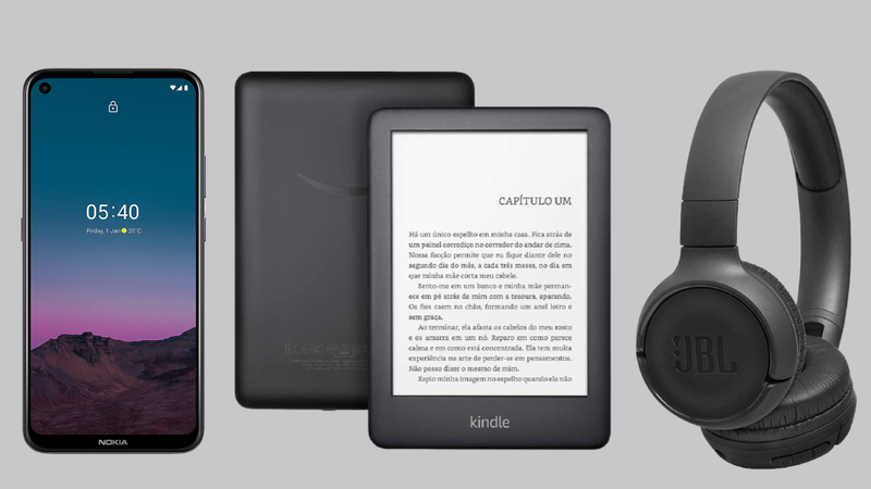 Kindle, smartphone, Echo Dot e outros eletrônicos para presentear o seu pai - Reprodução/Amazon