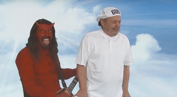 Dave Grohl e Billy Crystal no programa Jimmy Kimmel Live (Foto:Reprodução)