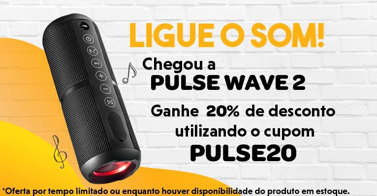 Essa caixa de som portátil da Pulse vai te proporcionar muito mais energia em qualquer ambiente - Divulgação