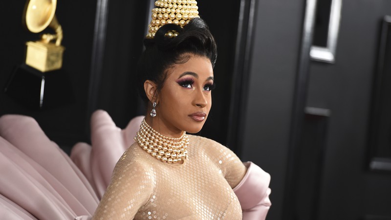 Cardi B na 61ª edição do Grammy Awards (Foto: Jordan Strauss / Invision / AP)