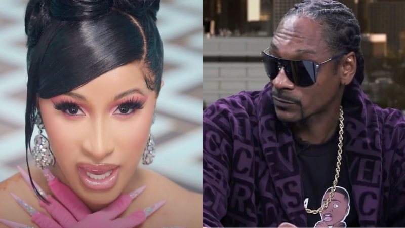 Cardi B no Clipe de' WAP' e Snoop Dogg (foto: reprodução/ Youtube)