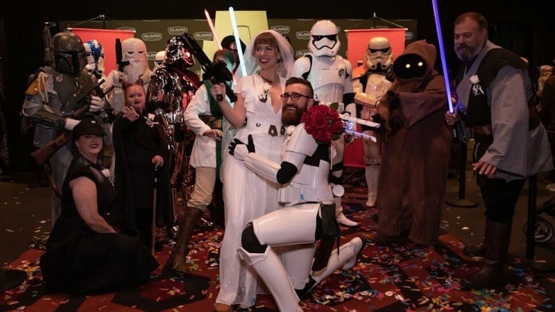 Casamento com tema Star Wars (Foto: Reprodução)